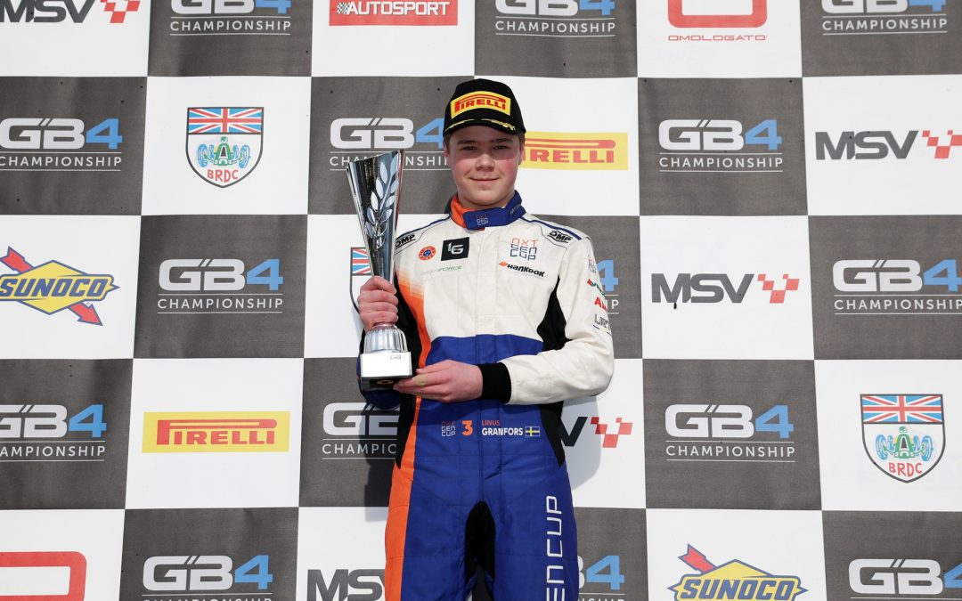 Fortec Motorsports scores tenth GB4 Championship victory with debutant Linus Granfors